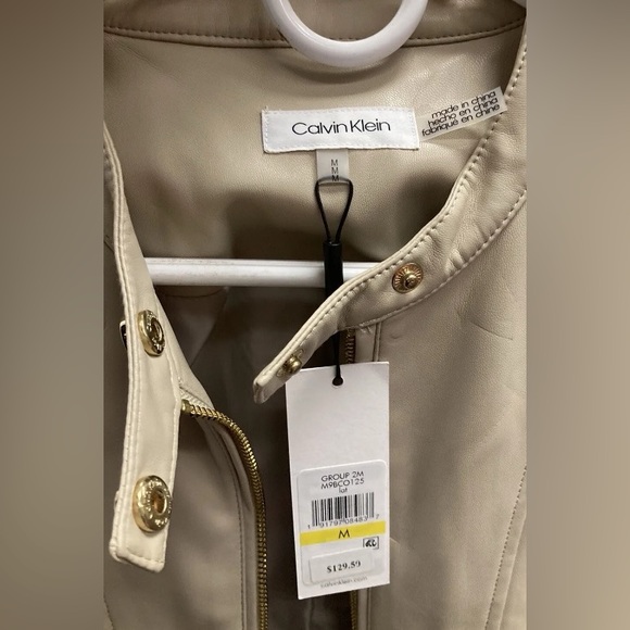 Calvin Klein tan jacket new with tags - Picture 2 of 3